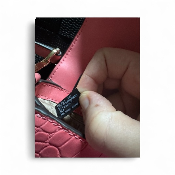 MICHAEL KORS MERCER SMALL SHOULDER CROSSBODY BAG CLUTCH GRAPEFRUIT - Picture 5 of 5